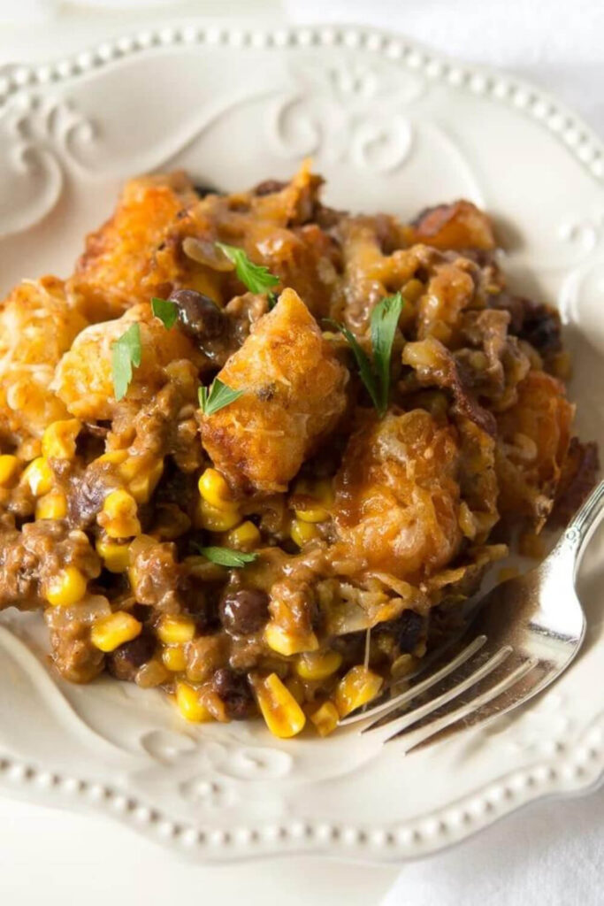 Mexican Tater Tot Casserole