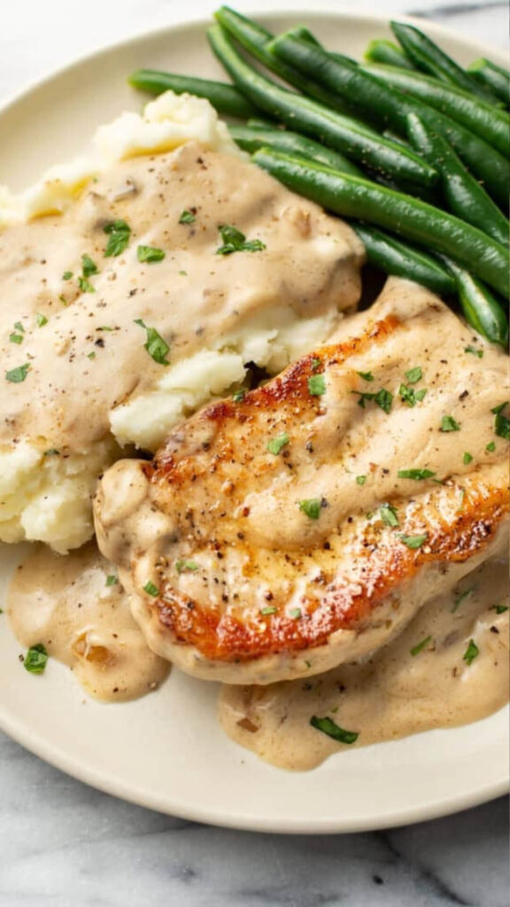 cream of mushroom pork chops