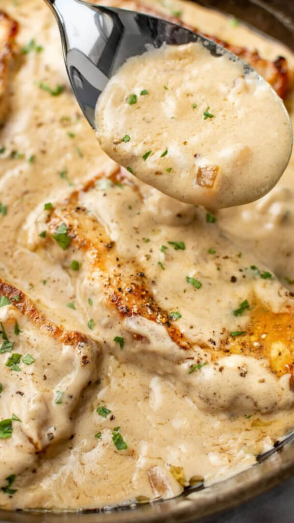 cream of mushroom pork chops