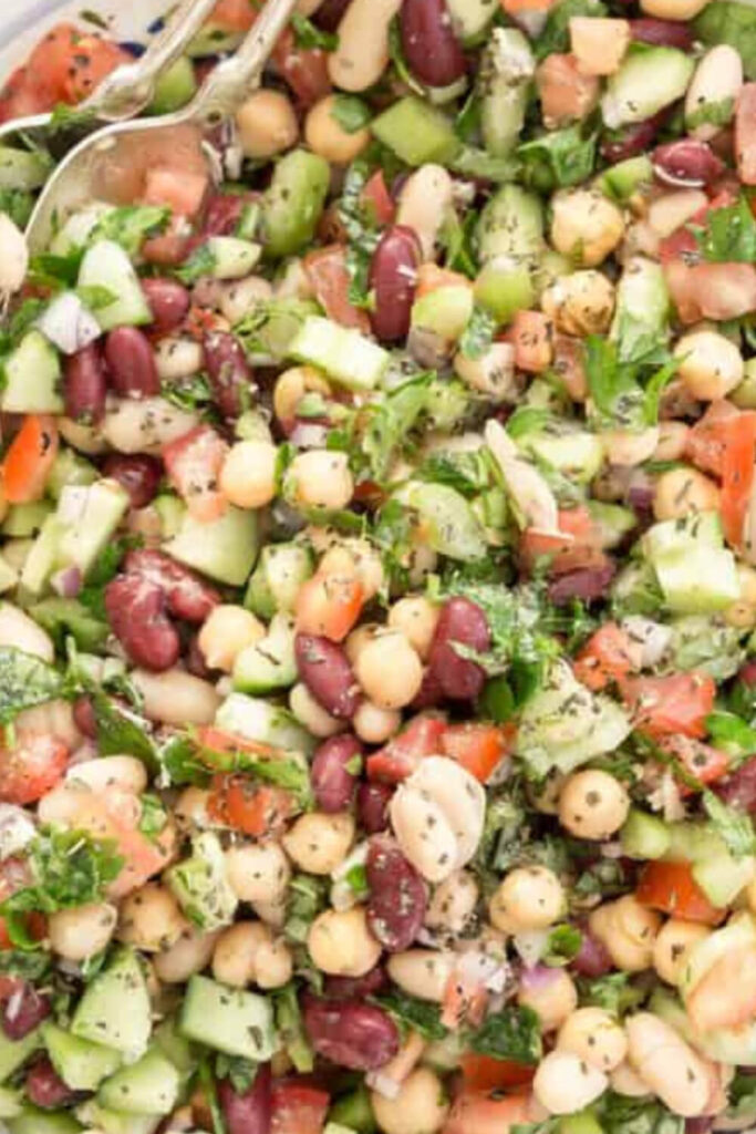 dense bean salad