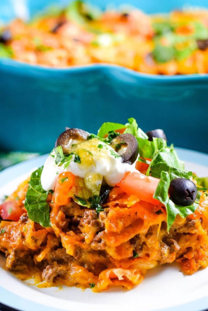 doritos casserole with ground beef