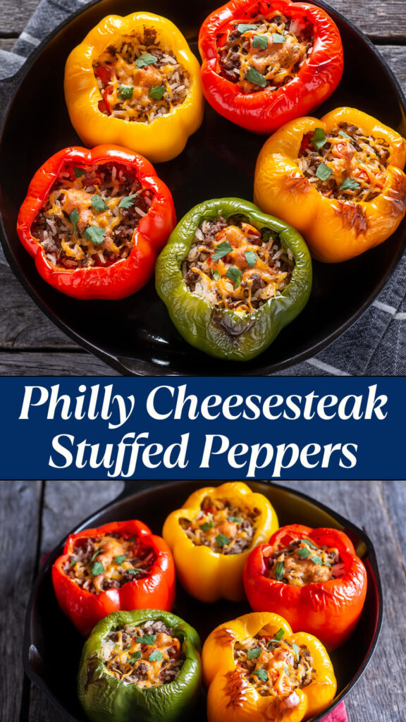 Philly Cheesesteak Stuffed Peppers