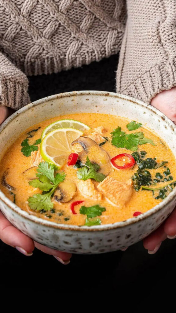 thai coconut curry chicken soup